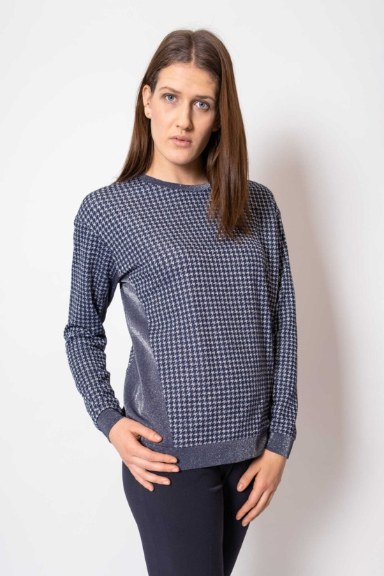 Langærmet Jersey Trøje EDDIE mørkeblå