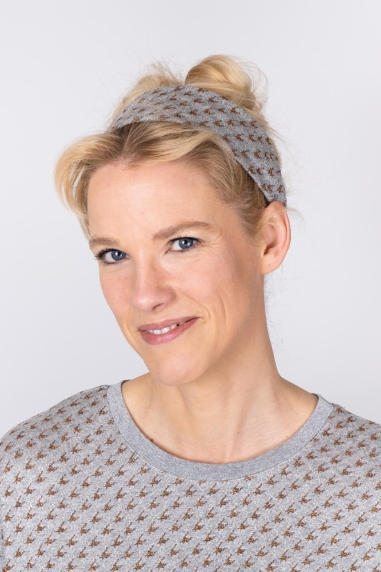 Bæredygtigt hårbånd lysegrå