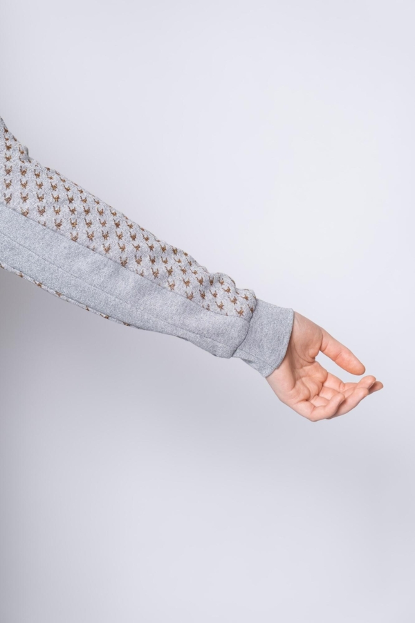 Langærmet Jersey Trøje EDDIE nordisk grå