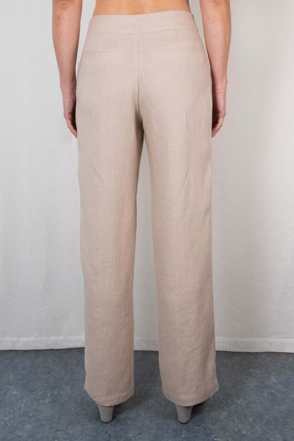 Hør bukser LINEA beige