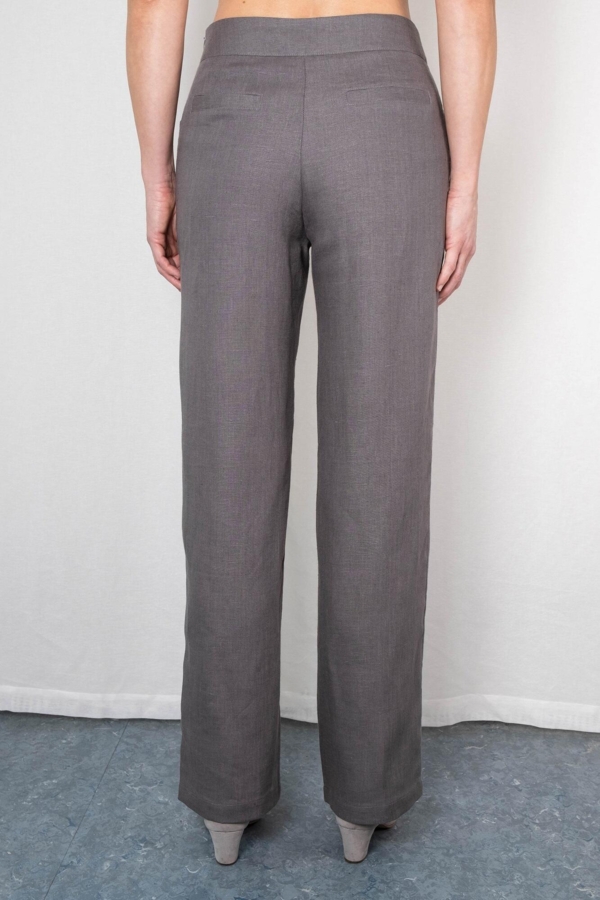 Hør bukser ANABEL antracit