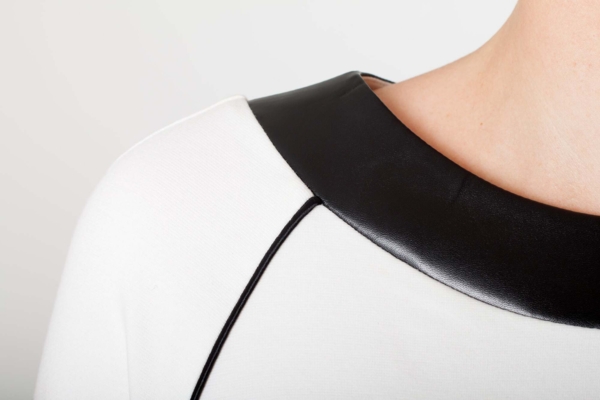 Langærmet Jersey Top EMMA  råhvid