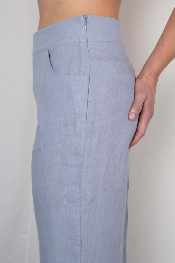 Hør bukser SKY himmelblå