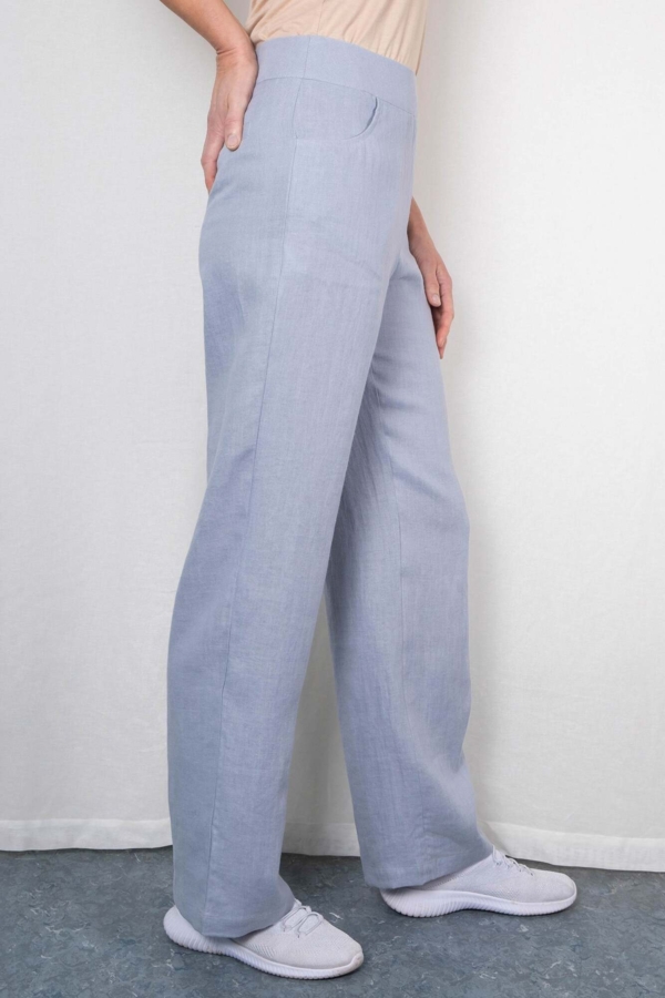 Hør bukser SKY himmelblå