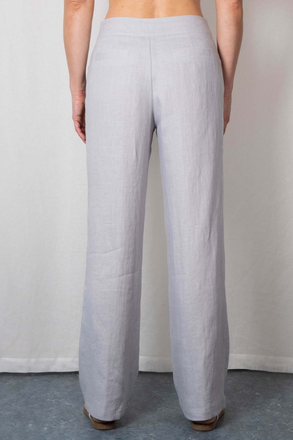 Hør bukser GRY lysegrå