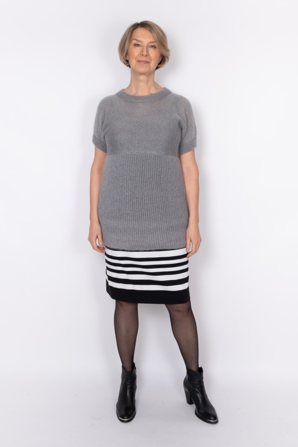 Strik Top Tunika LESPRESSO grå