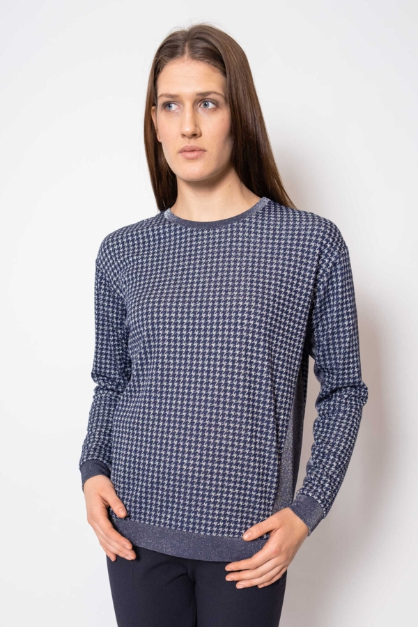 Langærmet Jersey Trøje EDDIE mørkeblå