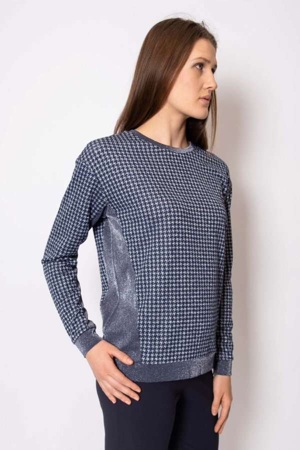 Langærmet Jersey Trøje EDDIE mørkeblå