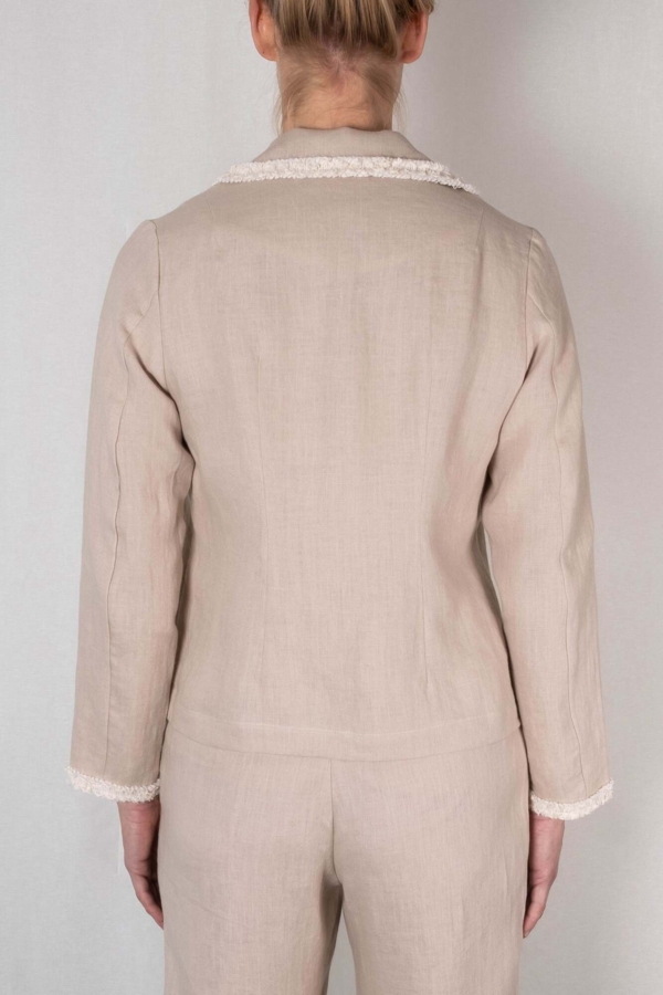 Hør blazer HENRIETTE beige
