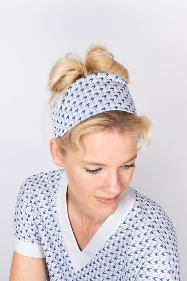 Bæredygtig hårbånd sølvhvid