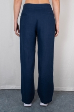 Hør bukser BABETTE mørkeblå