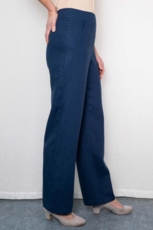 Hør bukser BABETTE mørkeblå