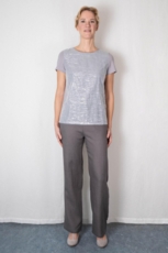 Hør bukser ANABEL antracit