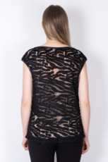 Sort Grov Blondevævet Top LILY FAITH