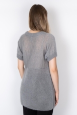Strik Top Tunika LESPRESSO grå