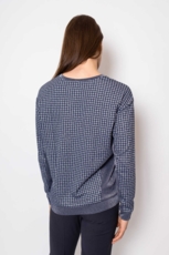 Langærmet Jersey Trøje EDDIE mørkeblå