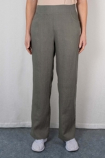 Hør bukser ODA olivengrøn