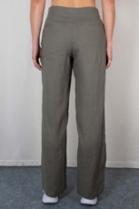 Hør bukser ODA olivengrøn