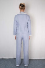 Hør blazer SAGA himmelblå