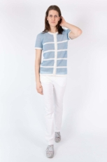 GABRIELLE STRIK CARDIGAN himmelblå