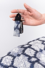 Bæredygtig nøglering mørkeblå