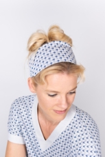 Bæredygtig hårbånd sølvhvid