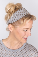 Bæredygtigt hårbånd lysegrå