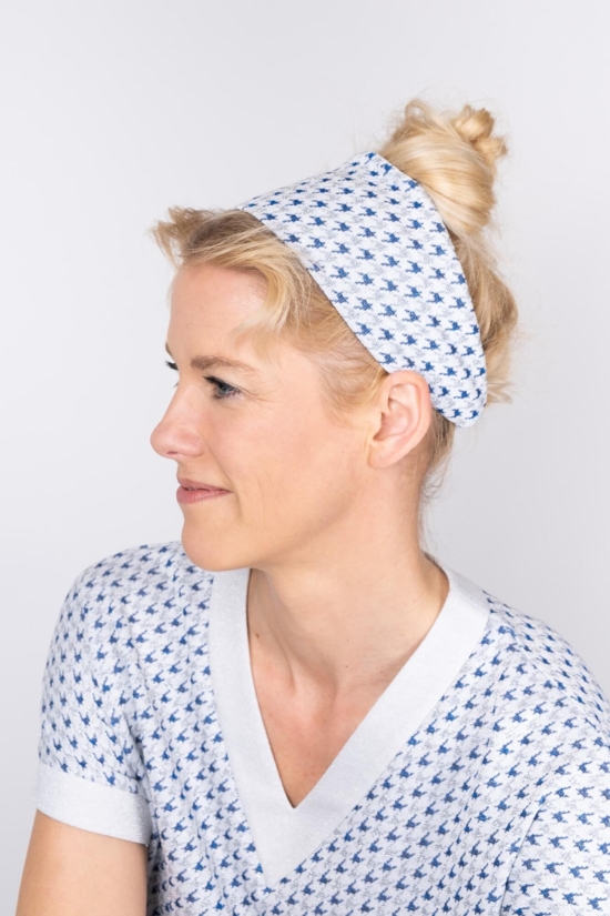 Bæredygtig hårbånd sølvhvid